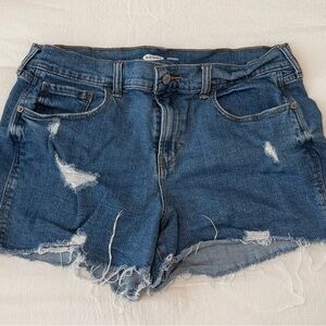 Old Navy Boyfriend Women's Blue Denim Shorts